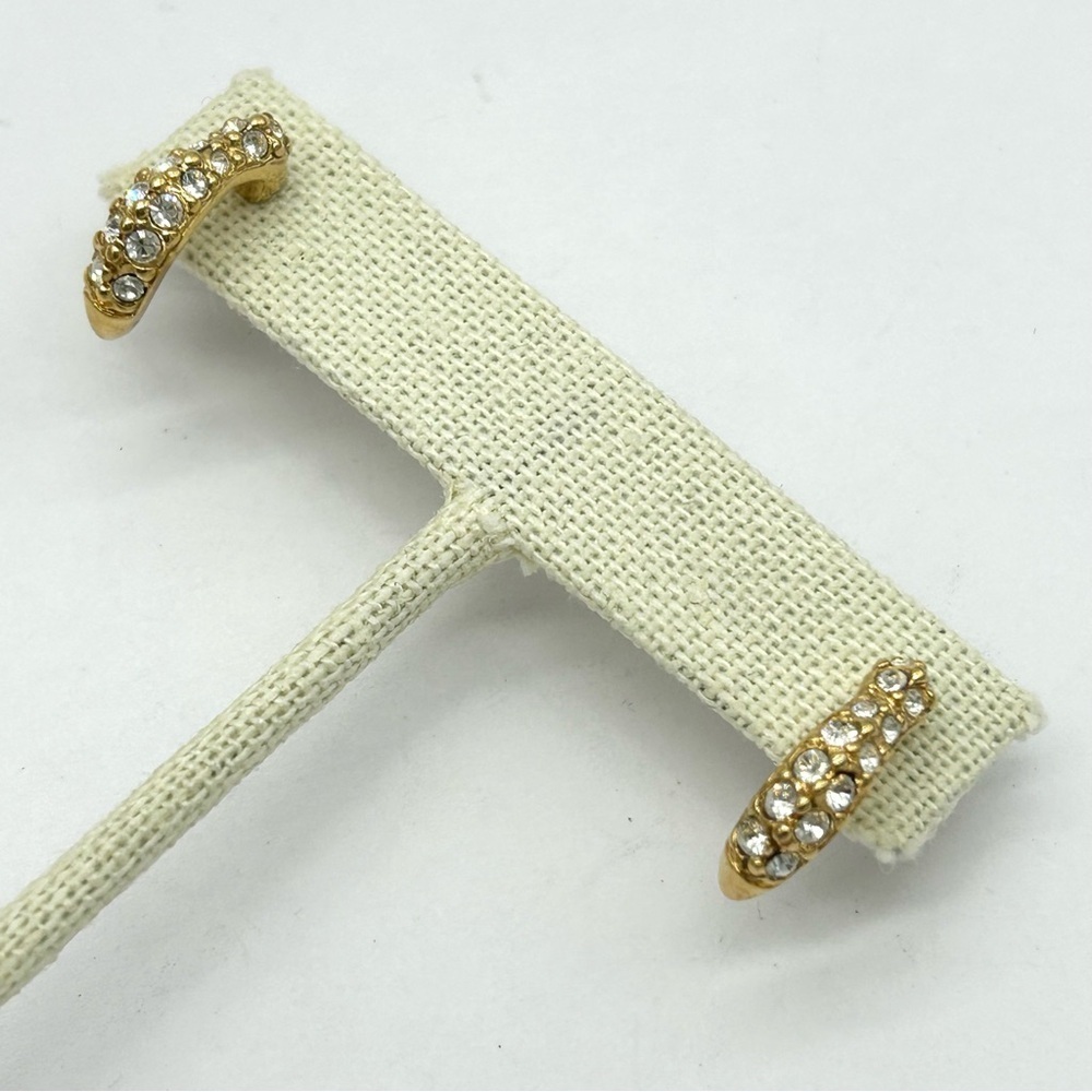 Swarovski Crystal Gold Earrings